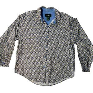 Vintage Floral Cotton Button Down